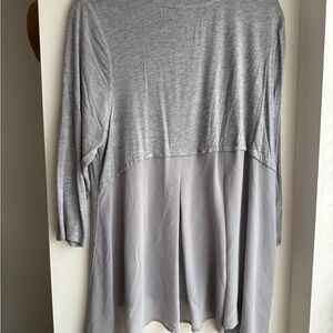 Lane Bryant Heather Gray Tunic Top
